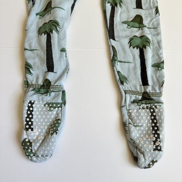 Kickee Pants Dinosaur Bamboo Zipper Sleeper 6-9m Baby - Picture 9 of 10